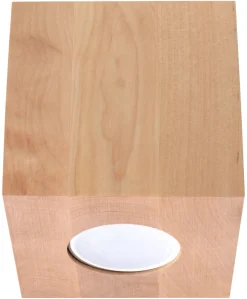 SOLLUX LIGHTING Plafony Sufitowe I Ścienne|Lampy Tuby<Plafon QUAD - Sollux Naturalne drewno