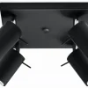SOLLUX LIGHTING Plafony Sufitowe I Ścienne|Nowoczesne Plafony Sufitowe<Plafon RING 4 Czarny - Sollux