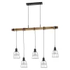 Italux Żyrandole|Lampy Drewniane<Ponte 5 Black - - sufitowa wisząca
