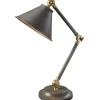 Elstead Lighting Lampki Na Biurko, Oświetlenie Biurkowe|Lampy Do Salonu, Oświetlenie Salonu<Provence Dark Grey And Aged Brass - - lampa biurkowa nowoczesna