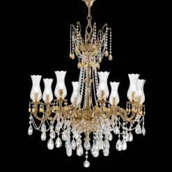 Possoni Żyrandole|Lampy Wiszące Klasyczne<Queen 095/8-Sh/G - - lampa wisząca