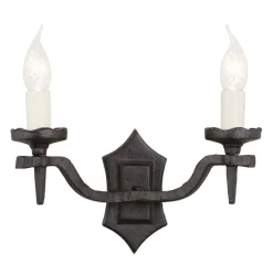 Elstead Lighting Kinkiety I Lampy Na Ścianę|Lampy Do Salonu, Oświetlenie Salonu<Rectory Black - - kinkiet podwójny