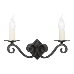 Elstead Lighting Kinkiety I Lampy Na Ścianę|Lampy Do Salonu, Oświetlenie Salonu<Rectory Black II - - kinkiet klasyczny