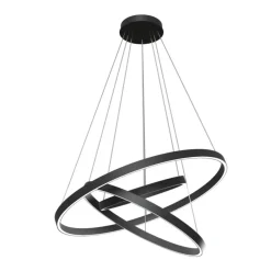 Maytoni Żyrandole|Nowoczesne Lampy Wiszące<Rim Black 3 - - lampa wisząca nowoczesna