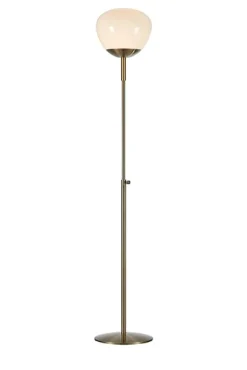 Markslu00f6jd Lampy Stojące I Podłogowe<Rise mosiądz, biały - Markslöjd - lampa podłogowa
