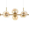 Moosee Żyrandole<Romeo Gold Złota / Bursztynowa - - lampa wisząca