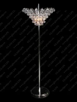 Glass LPS Lampy Stojące I Podłogowe|Lampy Stojące Kryształowe<S47 555/06/4; Ni - - lampa stojąca kryształowa