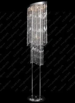 Glass LPS Lampy Stojące I Podłogowe|Lampy Stojące Kryształowe<S47 010/07/3, 3-SK; F 2 coat, Ni - - lampa stojąca kryształowa