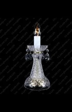 Glass LPS Lampy Biurkowe Stylowe|Lampy Biurkowe Kryształowe<S31 006/01/1-A - - kryształowa lampa biurkowa