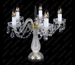Glass LPS Lampy Biurkowe Stylowe|Lampy Biurkowe Kryształowe<S31 006/05/1-A - - kryształowa lampa biurkowa