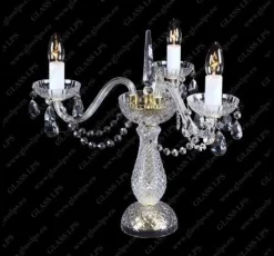 Glass LPS Lampy Biurkowe Stylowe|Lampy Biurkowe Kryształowe<S31 006/03/1-A - - kryształowa lampa biurkowa