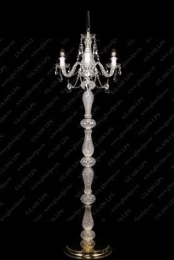 Glass LPS Lampy Stojące I Podłogowe|Stylowe Lampy Podłogowe<S41 009/03/1-A; lip. - - lampa stojąca kryształowa