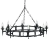 Elstead Lighting Żyrandole|Lampy Wiszące Klasyczne<Saxon Black Ø90 - - lampa wisząca