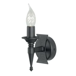 Elstead Lighting Kinkiety I Lampy Na Ścianę|Lampy Do Salonu, Oświetlenie Salonu<Saxon Black - - kinkiet pojedynczy