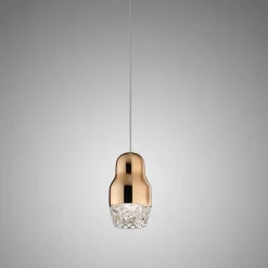 Axo Light Żyrandole|Wiszące Ekskluzywne<SP Fedora 1 złoty - - lampa wisząca