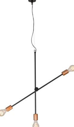 Nowodvorski Żyrandole|Lampy Do Sypialni, Oświetlenie Do Sypialni<Sticks Black-Copper III 6268 - - lampa wisząca nowoczesna