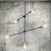 Nowodvorski Żyrandole|Lampy Do Sypialni, Oświetlenie Do Sypialni<Sticks Black-Copper V 6270 - - lampa wisząca nowoczesna
