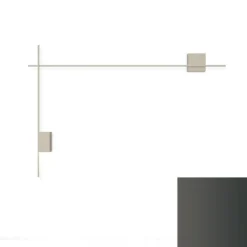 Vibia Kinkiety I Lampy Na Ścianę|Ekskluzywne I Luksusowe Kinkiety<Structural 2615 ciemny szary - - kinkiet