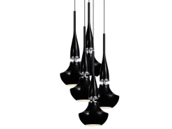AZzardo Żyrandole|Lampy Do Salonu, Oświetlenie Salonu<Tasos 5 black - - lampa wisząca