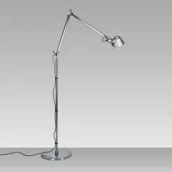 Artemide Stojące Ekskluzywne|Lampy Do Salonu, Oświetlenie Salonu<Tolomeo Micro Floor H109-172 aluminium - - lampa biurkowa aluminiumNapięcie: 230V