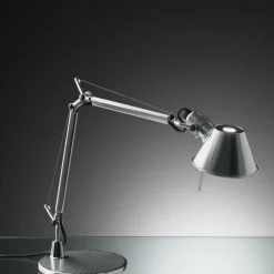 Artemide Lampki Na Biurko, Oświetlenie Biurkowe|Biurkowe Ekskluzywne<Tolomeo Micro H37 polerowane aluminium - - lampa biurkowa polerowane aluminiumNapięcie: 230V