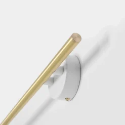 Artera Kinkiety I Lampy Na Ścianę|Kinkiety Nowoczesne<Trevo 1 White Brass - - kinkiet lewy