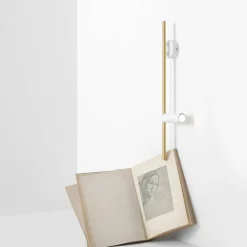 Artera Kinkiety I Lampy Na Ścianę|Kinkiety Nowoczesne<Trevo 2 White Brass - - lampa na ścianę