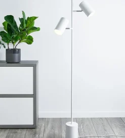 Markslu00f6jd Lampy Stojące I Podłogowe|Lampy Industrialne<Twin White - Markslöjd - lampa podłogowa