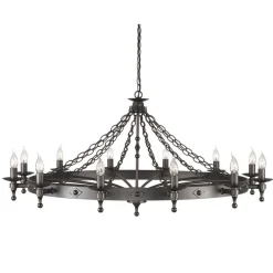 Elstead Lighting Żyrandole|Lampy Wiszące Klasyczne<Warwick Graphite Black - - lampa 12-płomienna