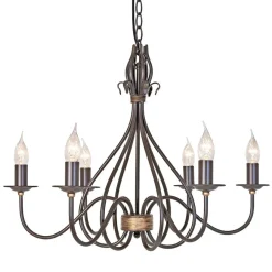 Elstead Lighting Żyrandole|Lampy Do Salonu, Oświetlenie Salonu<Windemere Rust And Gold - - lampa wisząca klasyczna