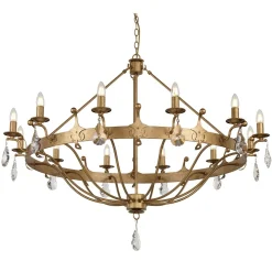 Elstead Lighting Żyrandole|Lampy Wiszące Klasyczne<Windsor Gold Patina - - lampa 12-płomienna