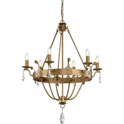 Elstead Lighting Żyrandole|Lampy Wiszące Klasyczne<Windsor Gold Patina - - lampa 6-płomienna