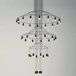 Vibia Żyrandole|Wiszące Ekskluzywne<Wireflow Chandelier 0378 czarny - - lampa wisząca