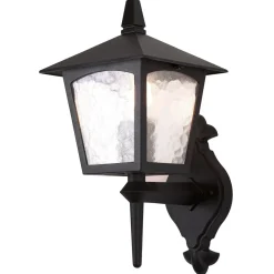 Elstead Lighting Kinkiety Zewnętrzne: Ogrodowe I Elewacyjne|Lampy Ogrodowe, Oświetlenie Do Ogrodu<York Black - - kinkiet góra