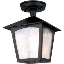Elstead Lighting Lampy Zewnętrzne Sufitowe Na Taras I Dom|Lampy Ogrodowe, Oświetlenie Do Ogrodu<York Black - - plafon ogrodowy