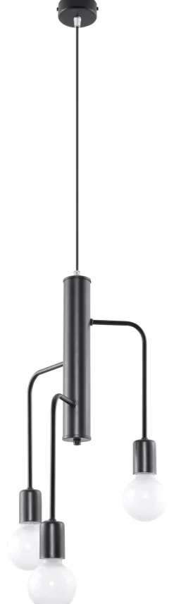 SOLLUX LIGHTING Żyrandole|Lampy Do Salonu, Oświetlenie Salonu<Żyrandol DUOMO 3M - Sollux Czarny