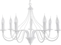 SOLLUX LIGHTING Żyrandole|Lampy Do Sypialni, Oświetlenie Do Sypialni<Żyrandol MINERWA 7 Biały