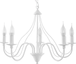SOLLUX LIGHTING Żyrandole|Lampy Do Salonu, Oświetlenie Salonu<Żyrandol MINERWA 5 Biały - Sollux bialy